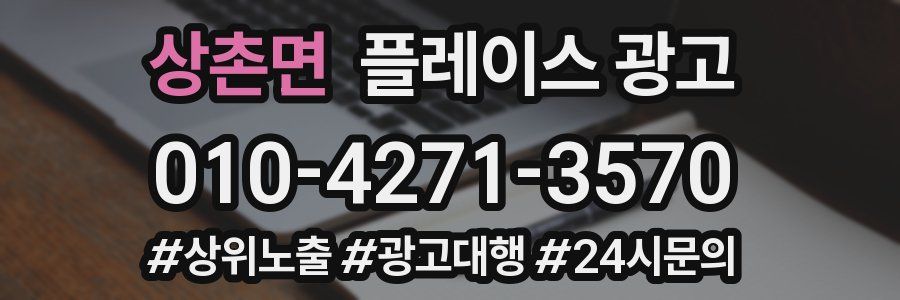 상촌면 플레이스 광고