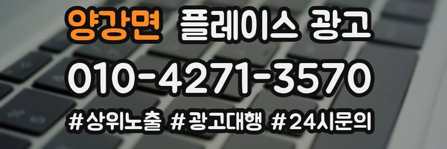 양강면 플레이스 광고