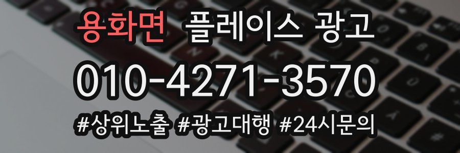 용화면 플레이스 광고