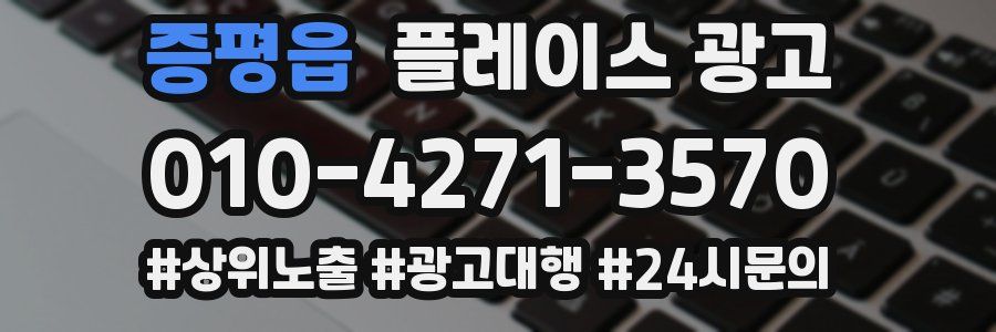 증평읍 플레이스 광고