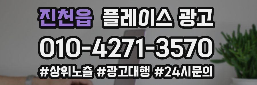 진천읍 플레이스 광고