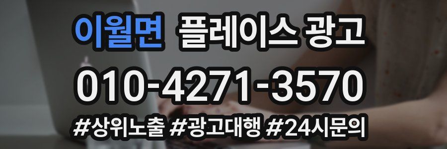 이월면 플레이스 광고