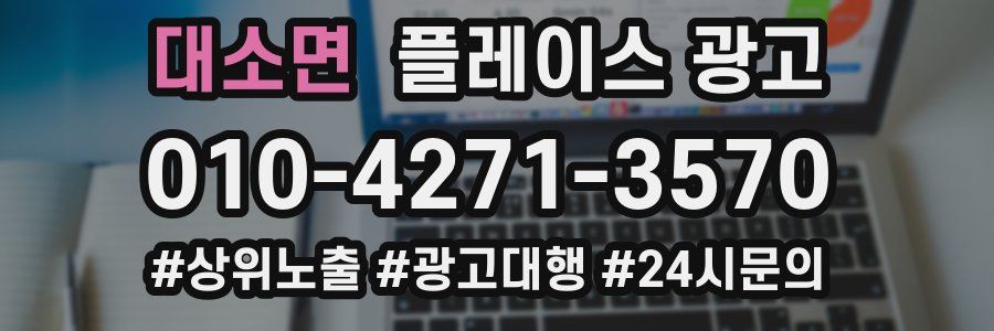 대소면 플레이스 광고