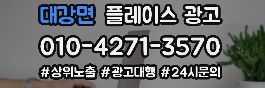 대강면 플레이스 광고