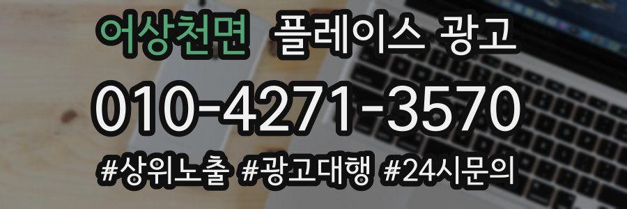 어상천면 플레이스 광고