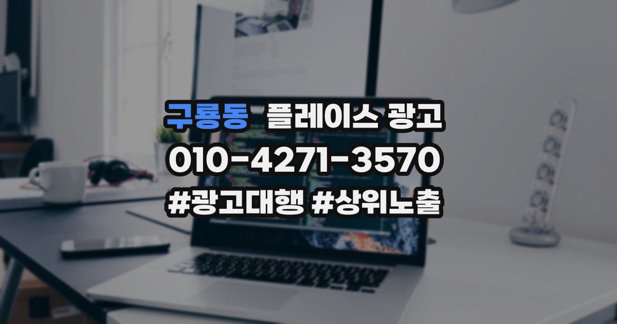 구룡동 플레이스 광고