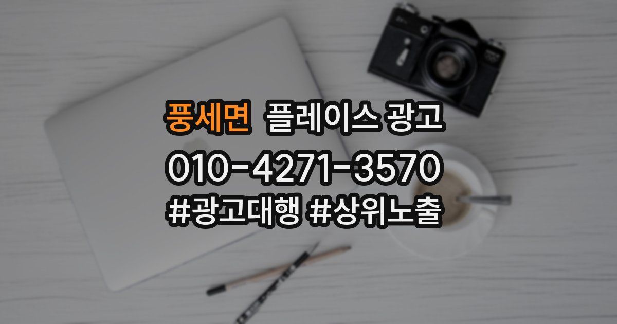 풍세면 플레이스 광고