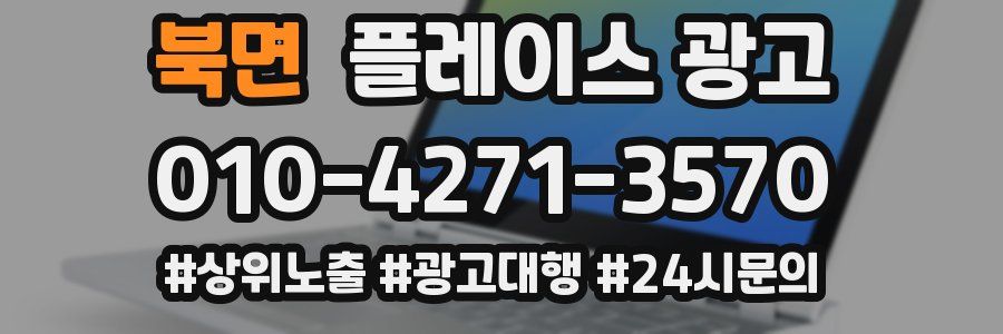 북면 플레이스 광고