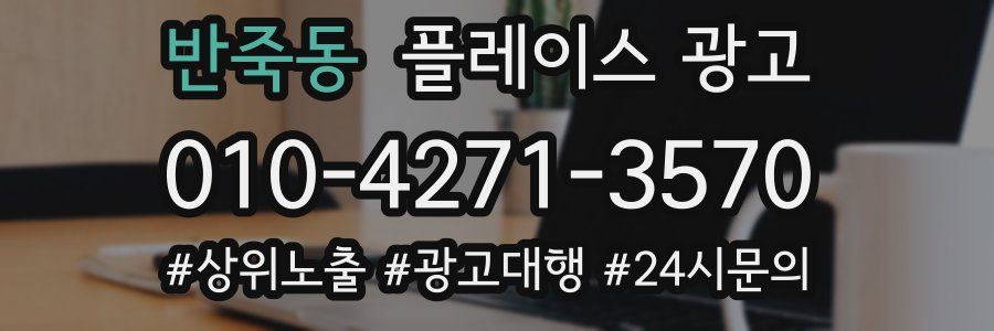 반죽동 플레이스 광고