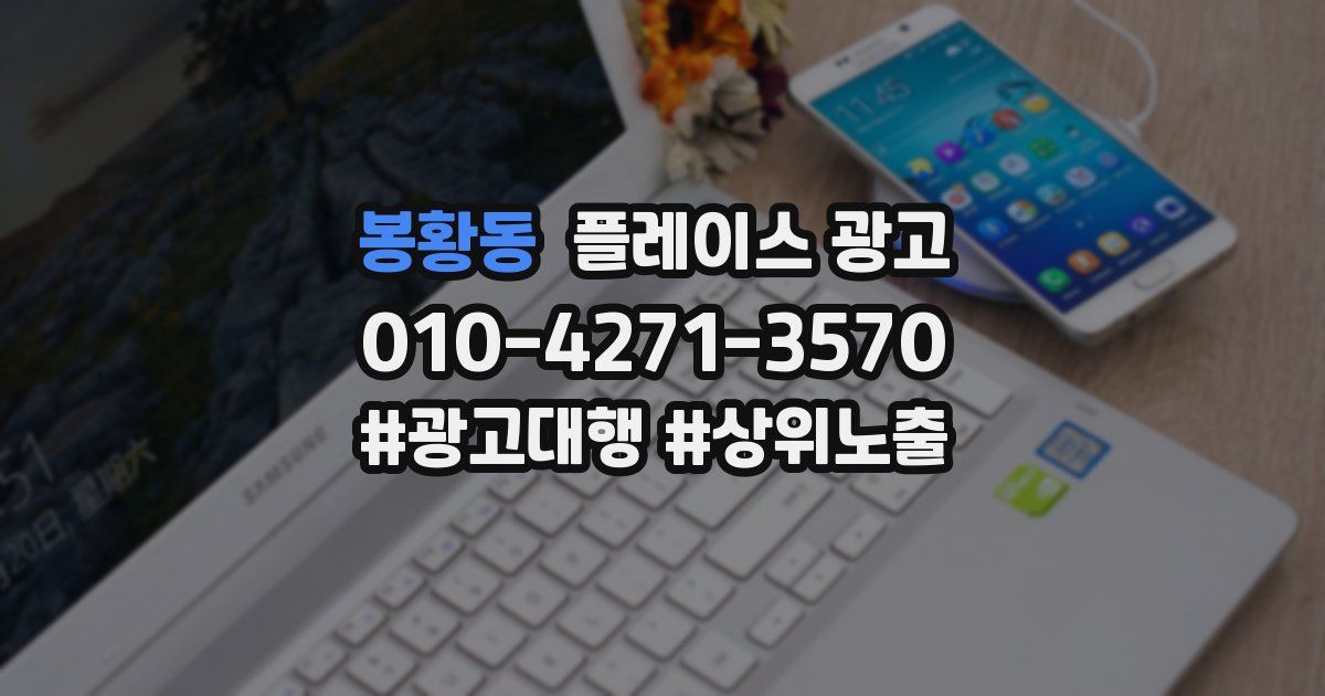 봉황동 플레이스 광고