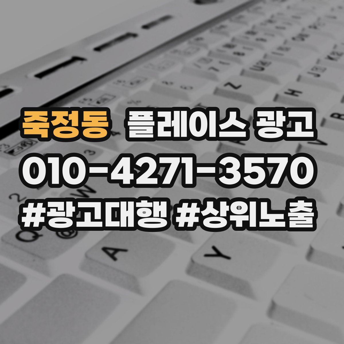 죽정동 플레이스 광고