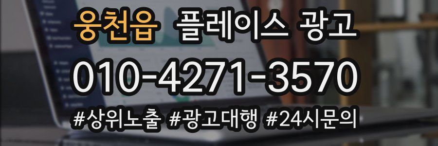 웅천읍 플레이스 광고