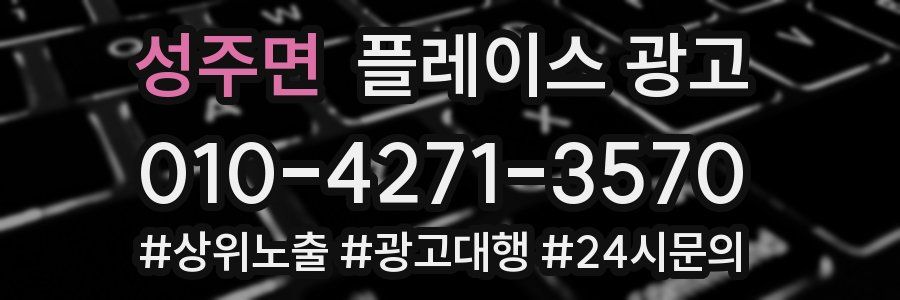 성주면 플레이스 광고