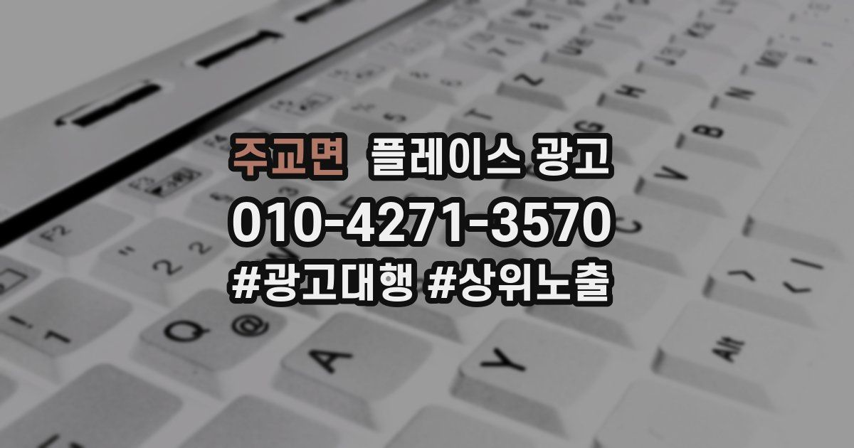 주교면 플레이스 광고