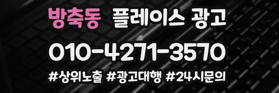 방축동 플레이스 광고