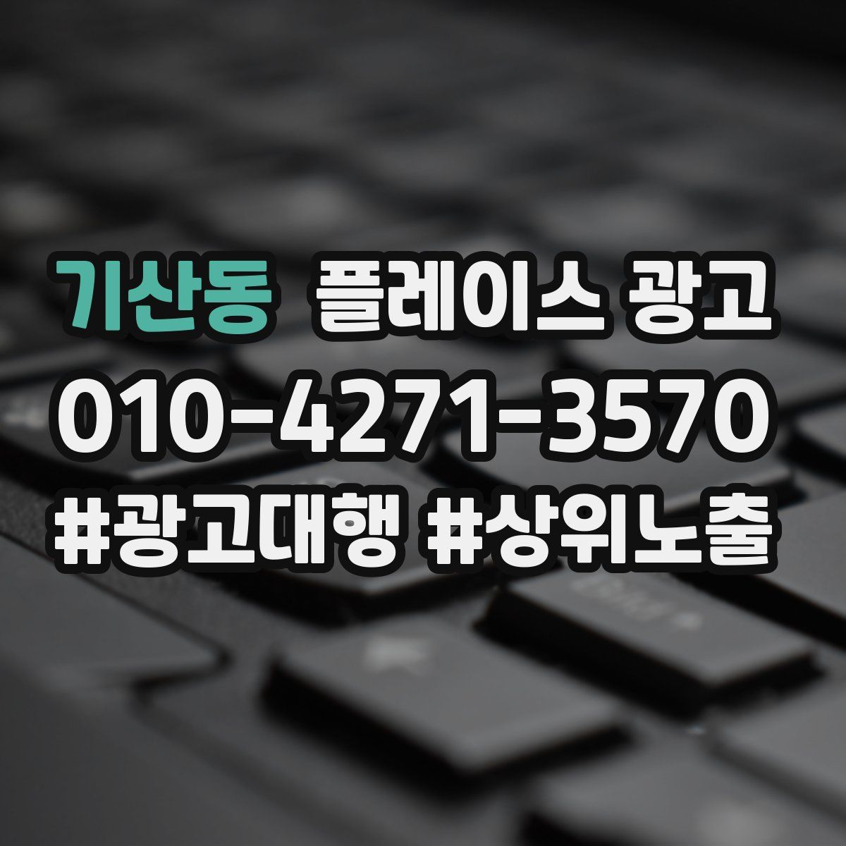기산동 플레이스 광고