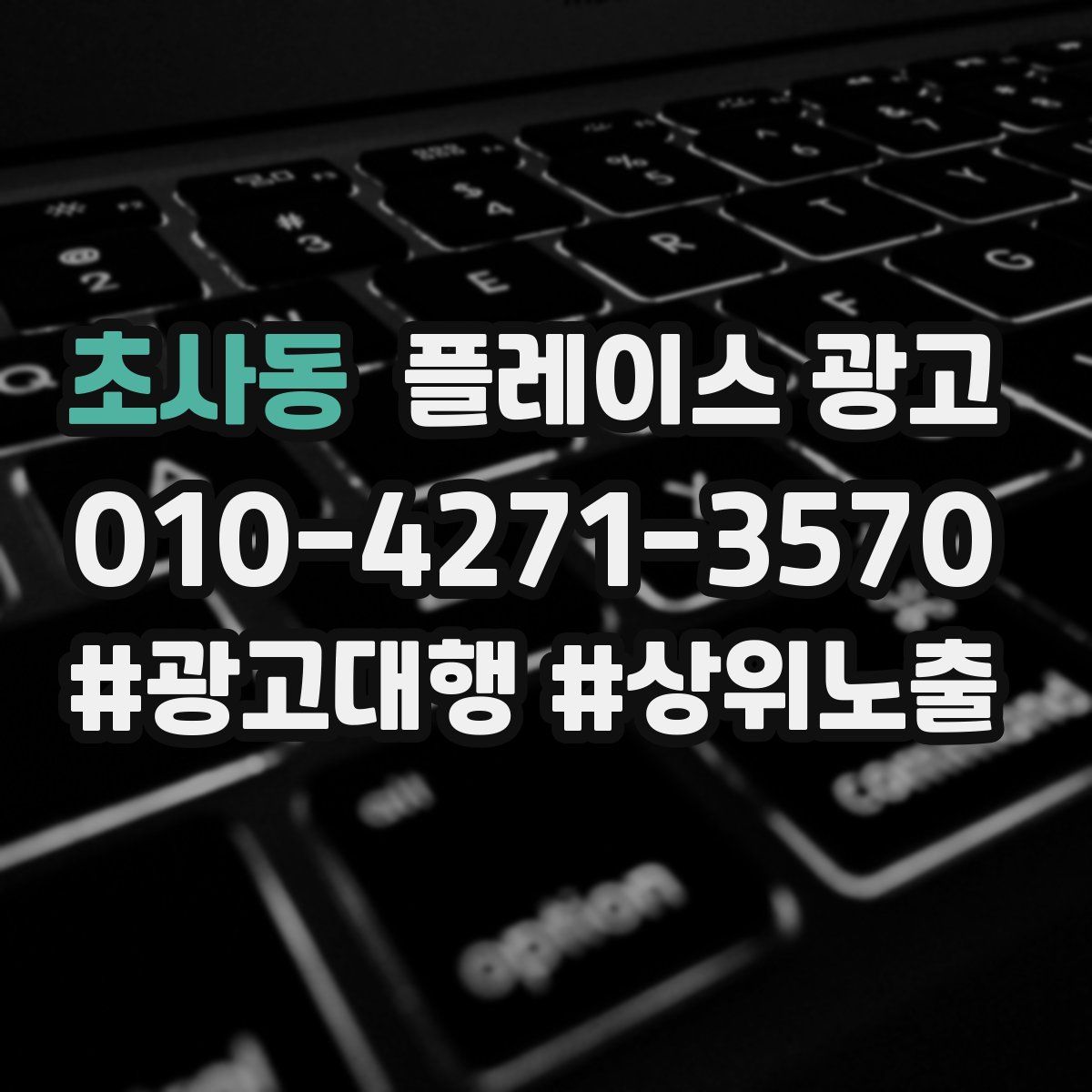초사동 플레이스 광고