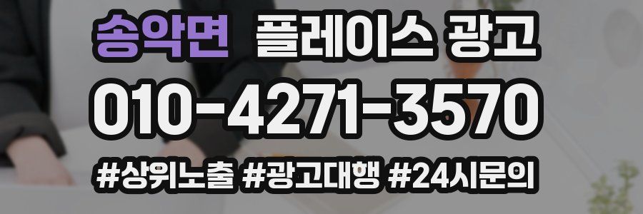 송악면 플레이스 광고