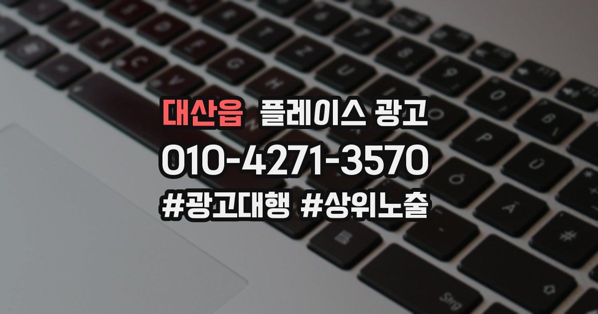 대산읍 플레이스 광고
