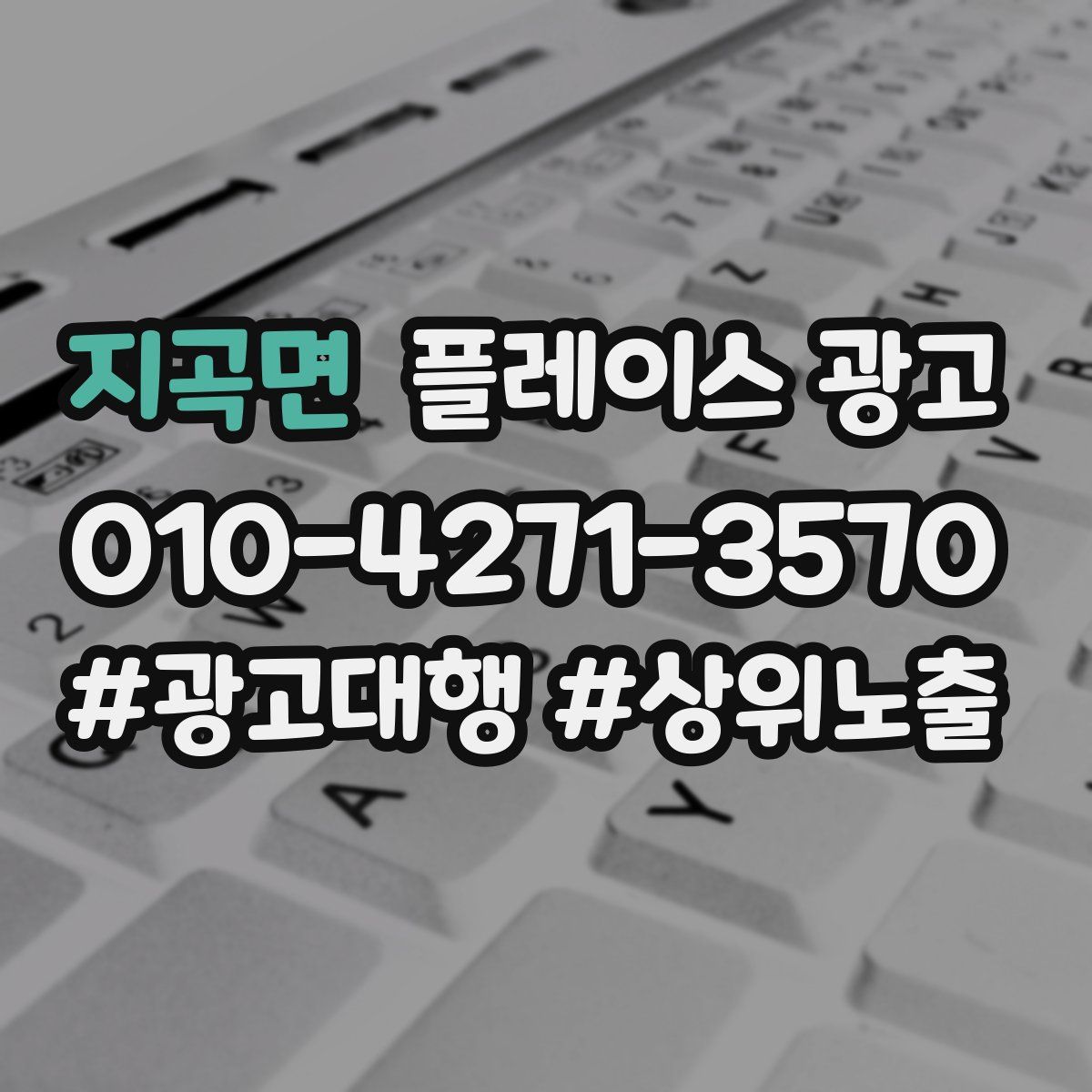 지곡면 플레이스 광고