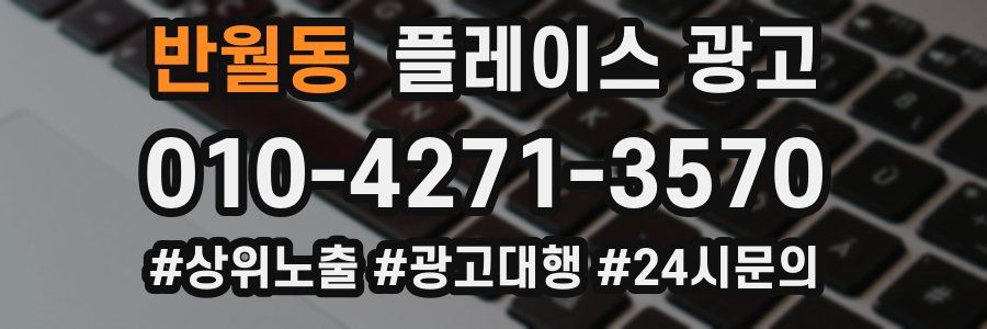 반월동 플레이스 광고