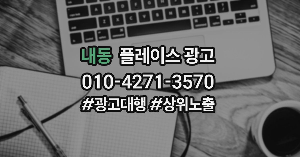 내동 플레이스 광고