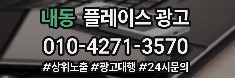 내동 플레이스 광고