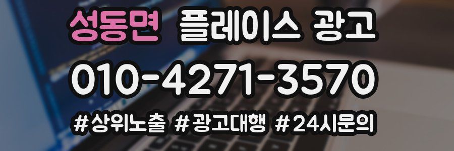 성동면 플레이스 광고