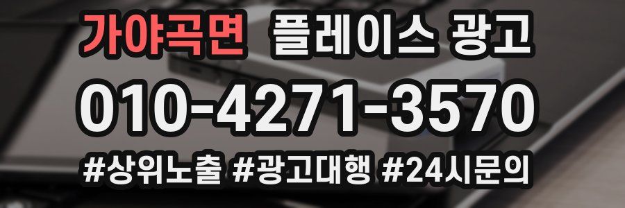 가야곡면 플레이스 광고