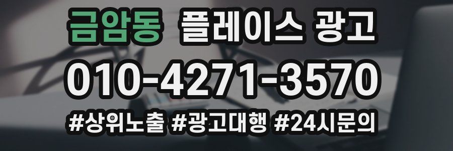금암동 플레이스 광고