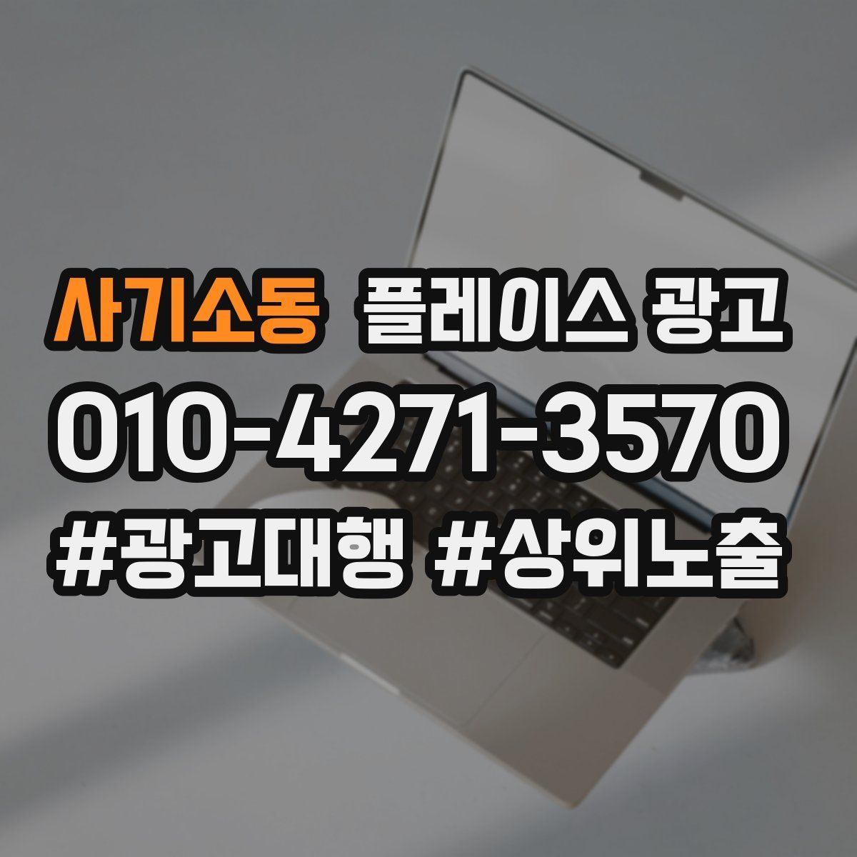 사기소동 플레이스 광고