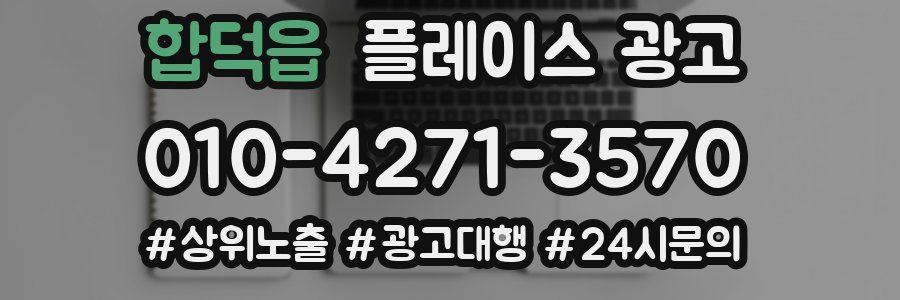 합덕읍 플레이스 광고