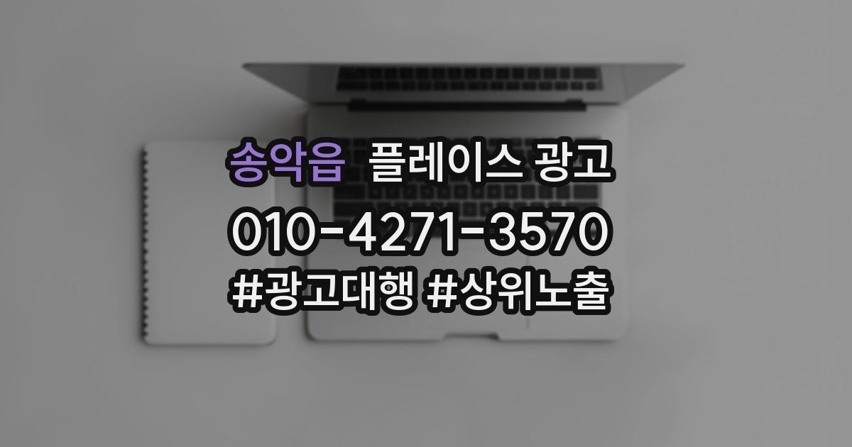 송악읍 플레이스 광고