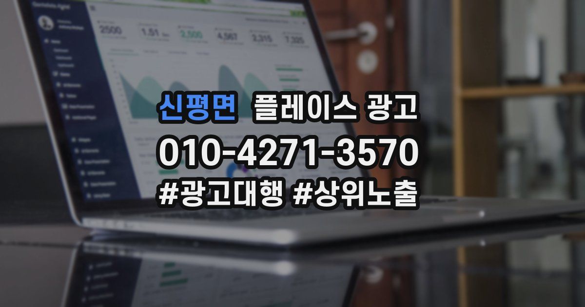 신평면 플레이스 광고