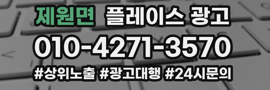 제원면 플레이스 광고