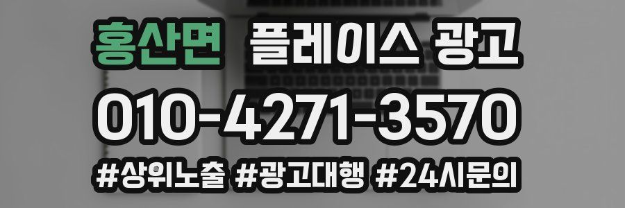 홍산면 플레이스 광고