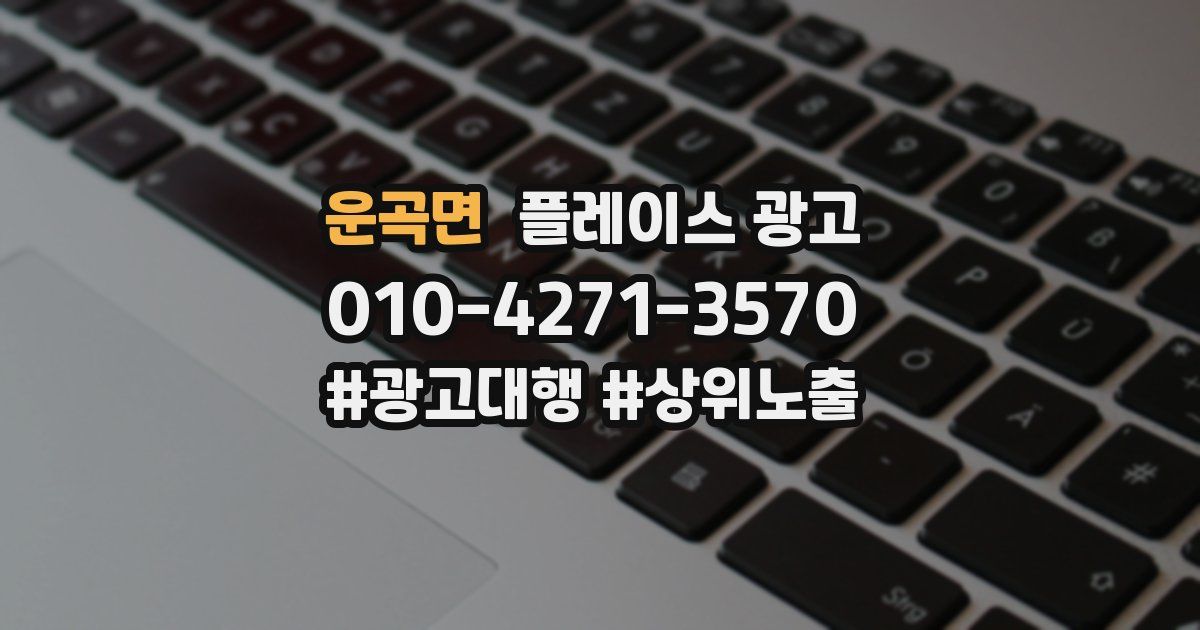 운곡면 플레이스 광고