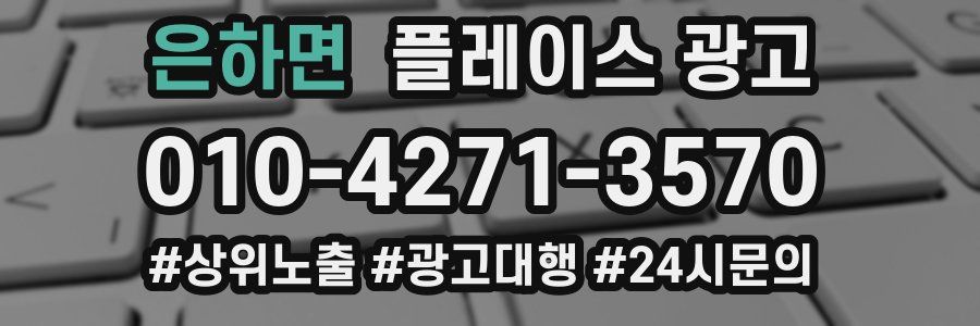 은하면 플레이스 광고