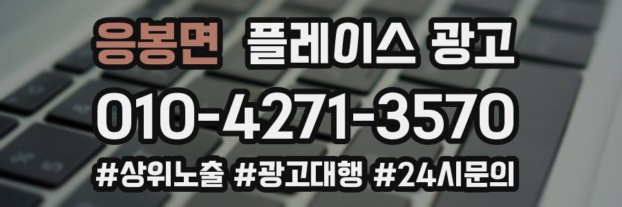 응봉면 플레이스 광고