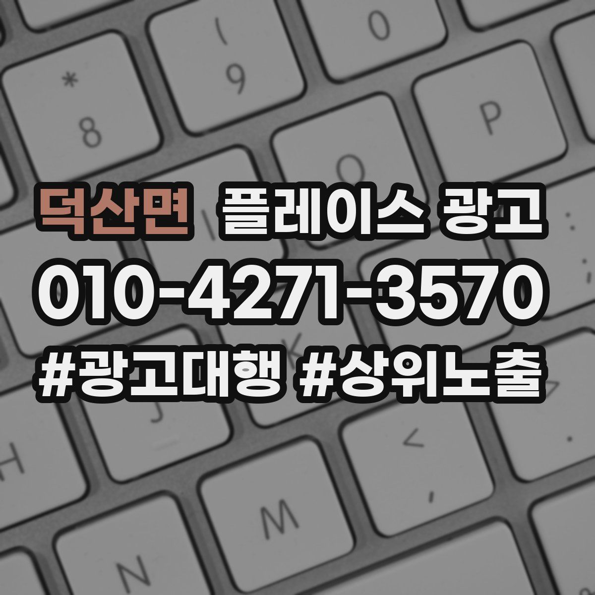 덕산면 플레이스 광고