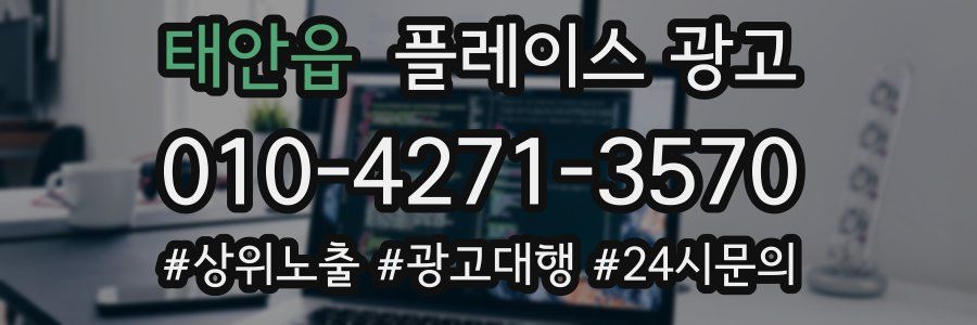 태안읍 플레이스 광고