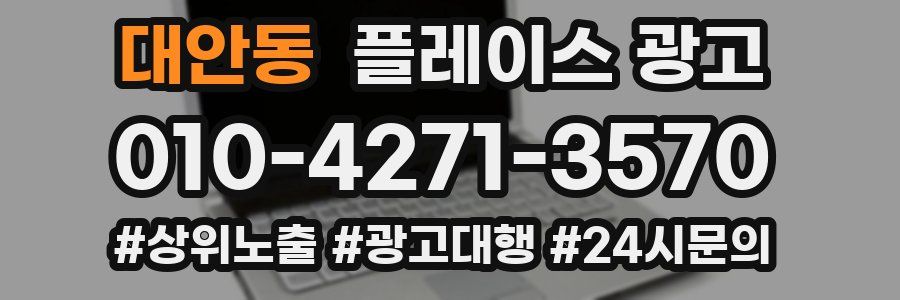 대안동 플레이스 광고