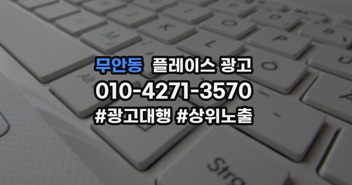 무안동 플레이스 광고