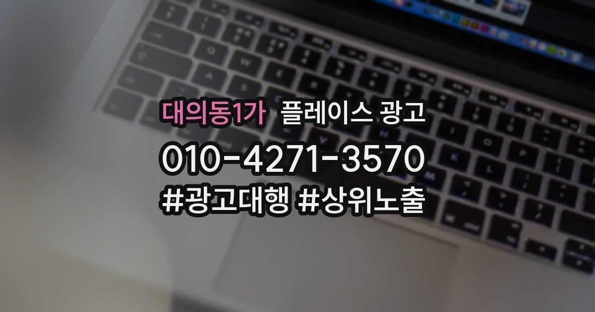 대의동1가 플레이스 광고