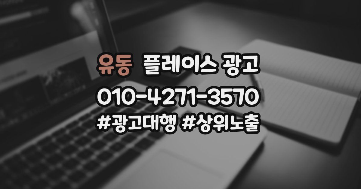 유동 플레이스 광고