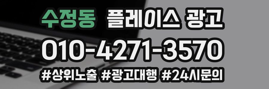 수정동 플레이스 광고