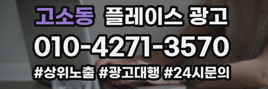 고소동 플레이스 광고