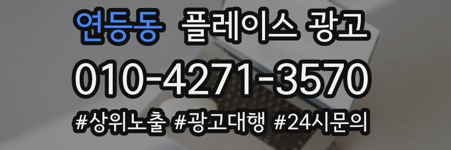 연등동 플레이스 광고