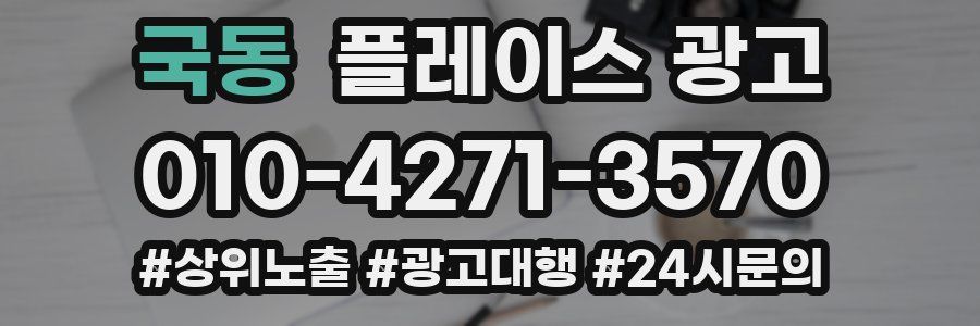 국동 플레이스 광고