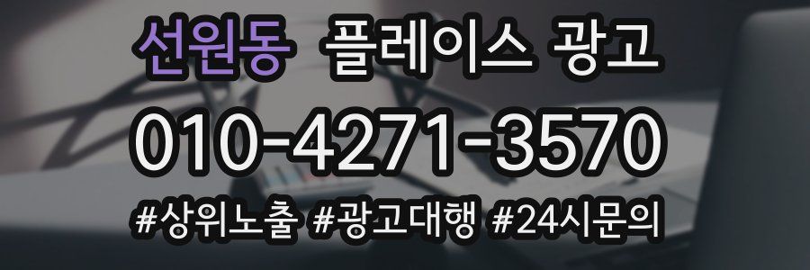선원동 플레이스 광고